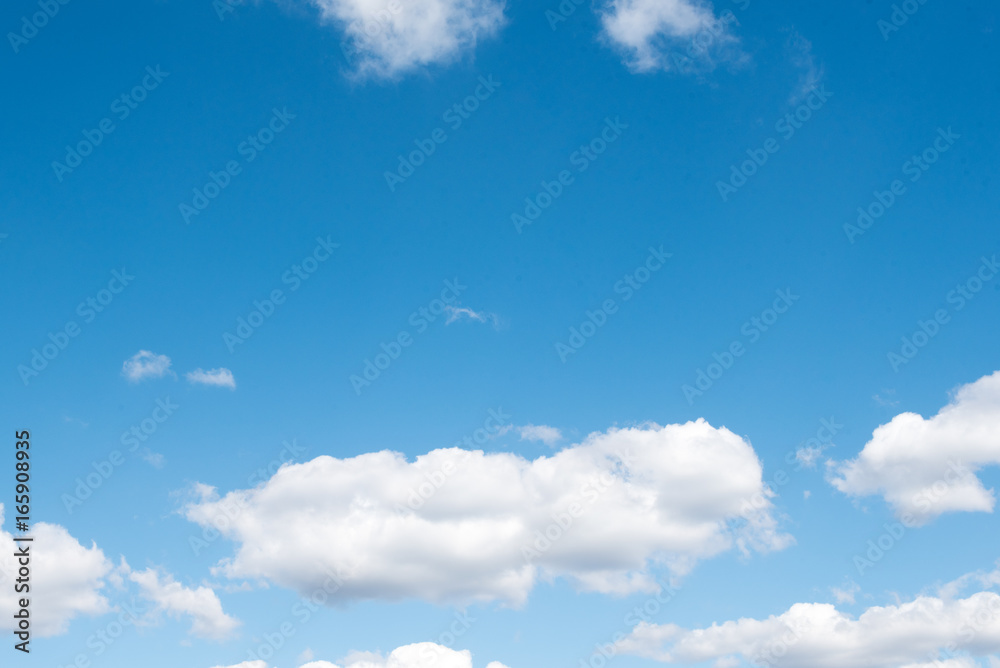 Open blue sky in clouds, sunny weather Open blue sky in clouds, sunny weather