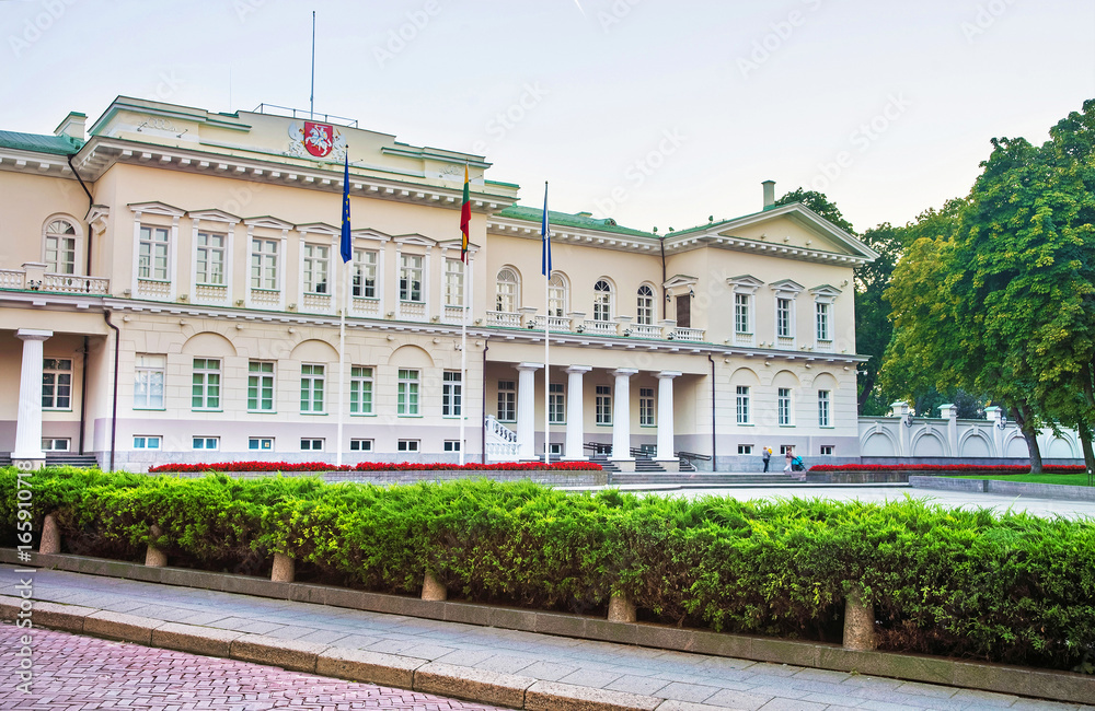 Naklejka premium Presidential Palace in Vilnius Baltic