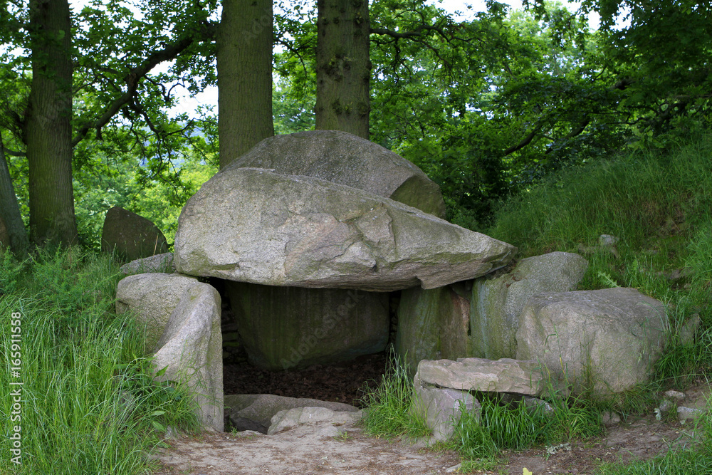megalithic grave in Lancken-Granitz, Ruegen Island megalithic grave in Lancken-Granitz, Ruegen Island