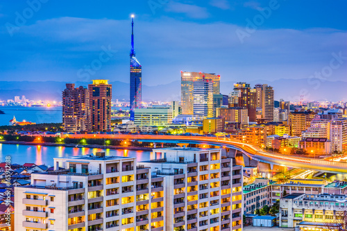 Foto Fukuoka, Japan Skyline