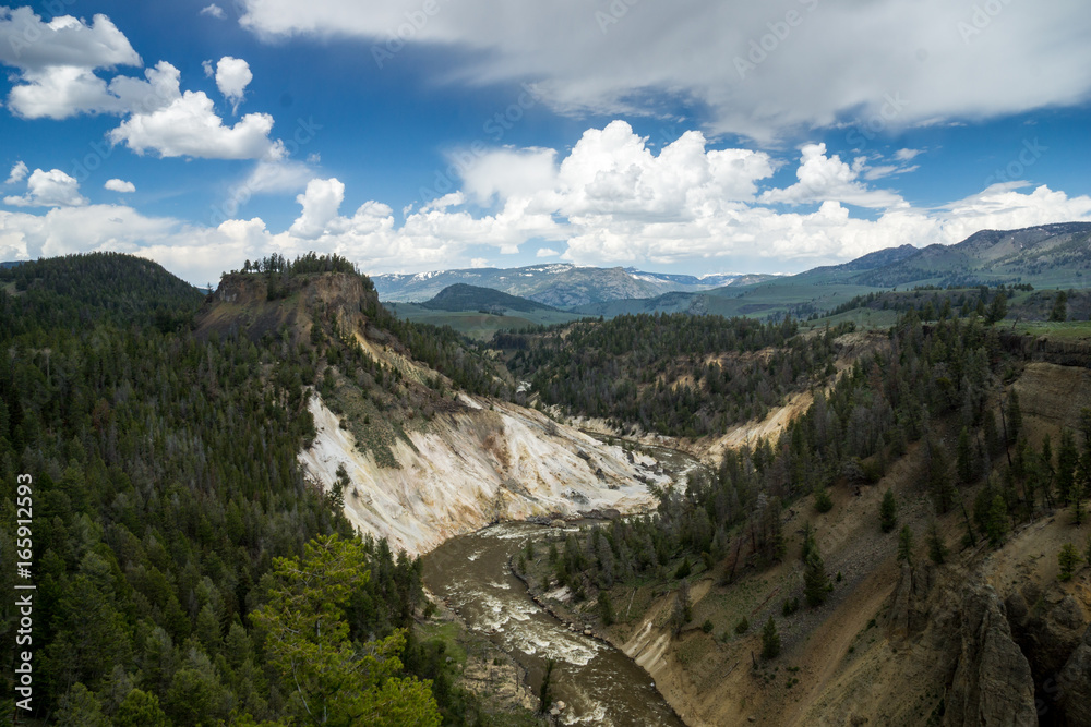 Landschaft im Lamar Valley des Yellowstone Nationalpark, Wyoming