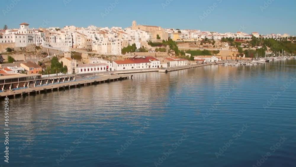 Gulf and city. Mahon, Minorca, Spain Gulf and city. Mahon, Minorca, Spain