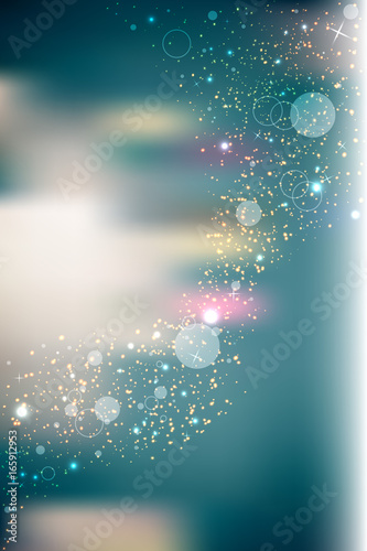 Abstract bright glitter background with little stars