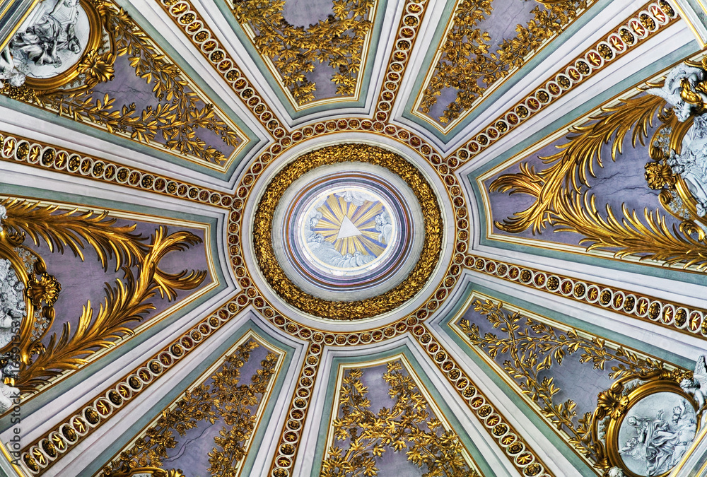 Ceiling in Santissimo Nome di Maria Church in Rome