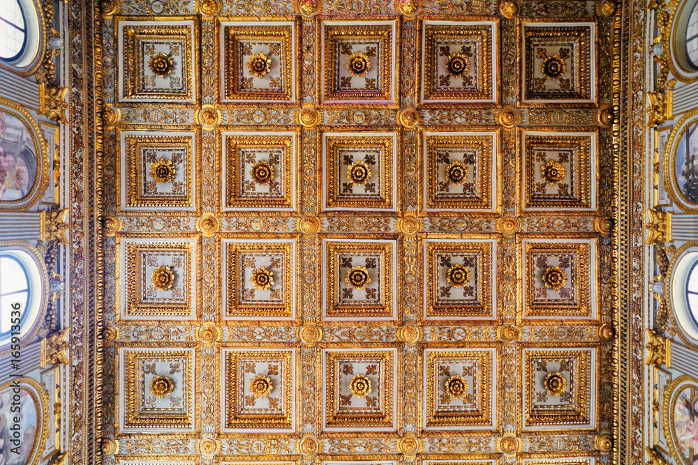 Ceiling in Sana Maria Maggiore Basilica in Rome