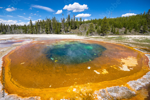 Heisse Quelle im Yellowstone Nationalpark, Wyoming