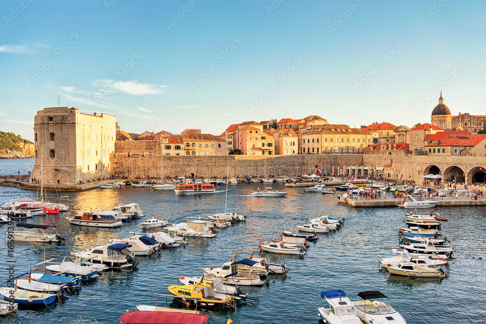 Old Port at Saint John Fort in Dubrovnik