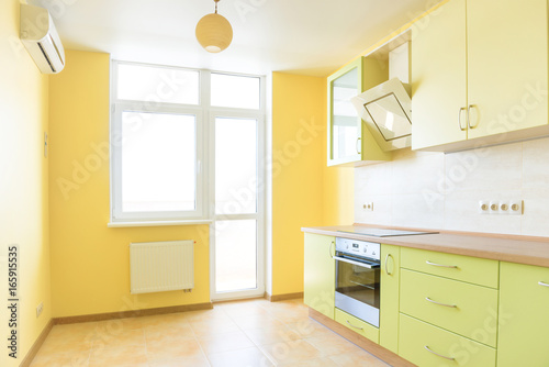 Kitchen interior in modern apartment