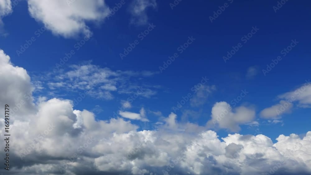 A long time lapse video showing parallax motion and transformation of clouds in great depth. Taken around noon time. A long time lapse video showing parallax motion and transformation of clouds in great depth. Taken around noon time.