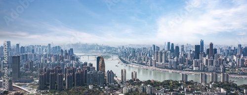 Modern metropolis skyline, Chongqing, China, photo