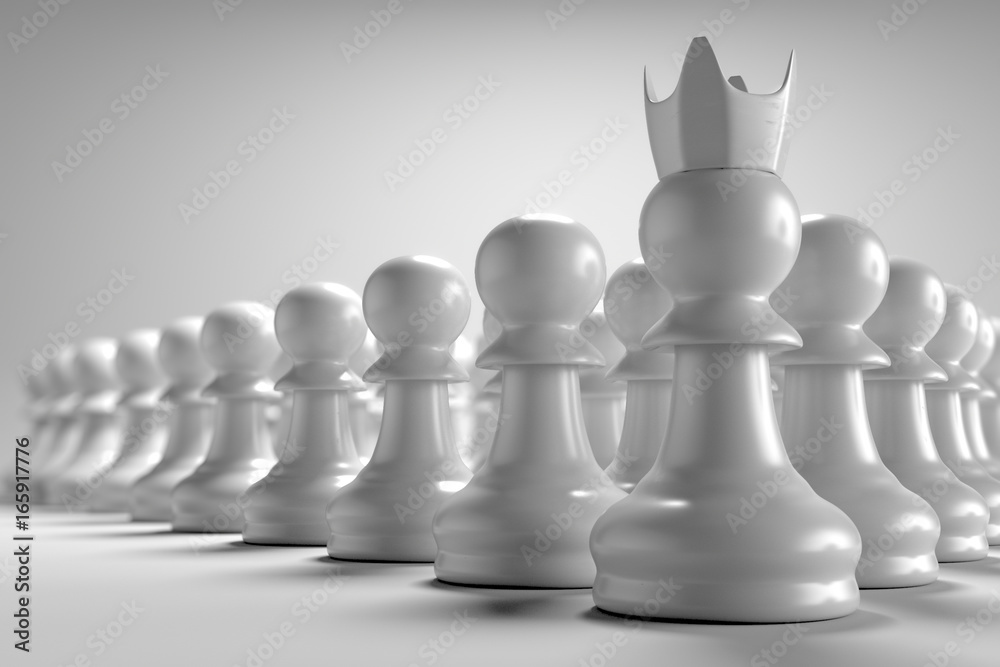 Closeup white chess king background 3d illustration. Stock Photo by  ©ADDRicky 20323489