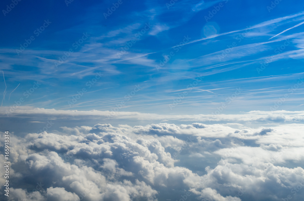 Somewhere above in the sky