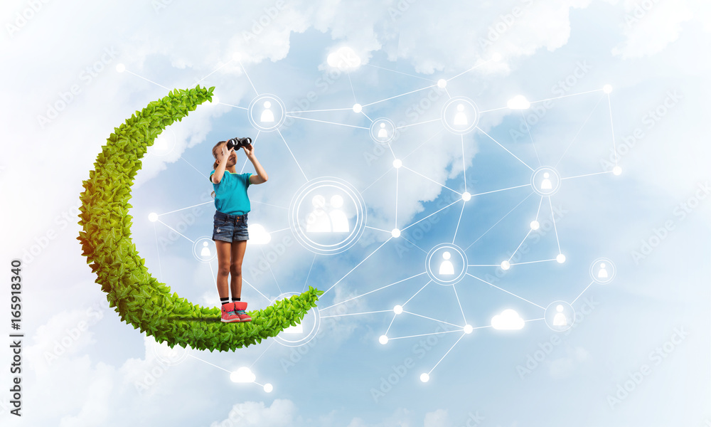 Idea of children Internet communication or online playing and parent control Idea of children Internet communication or online playing and parent control