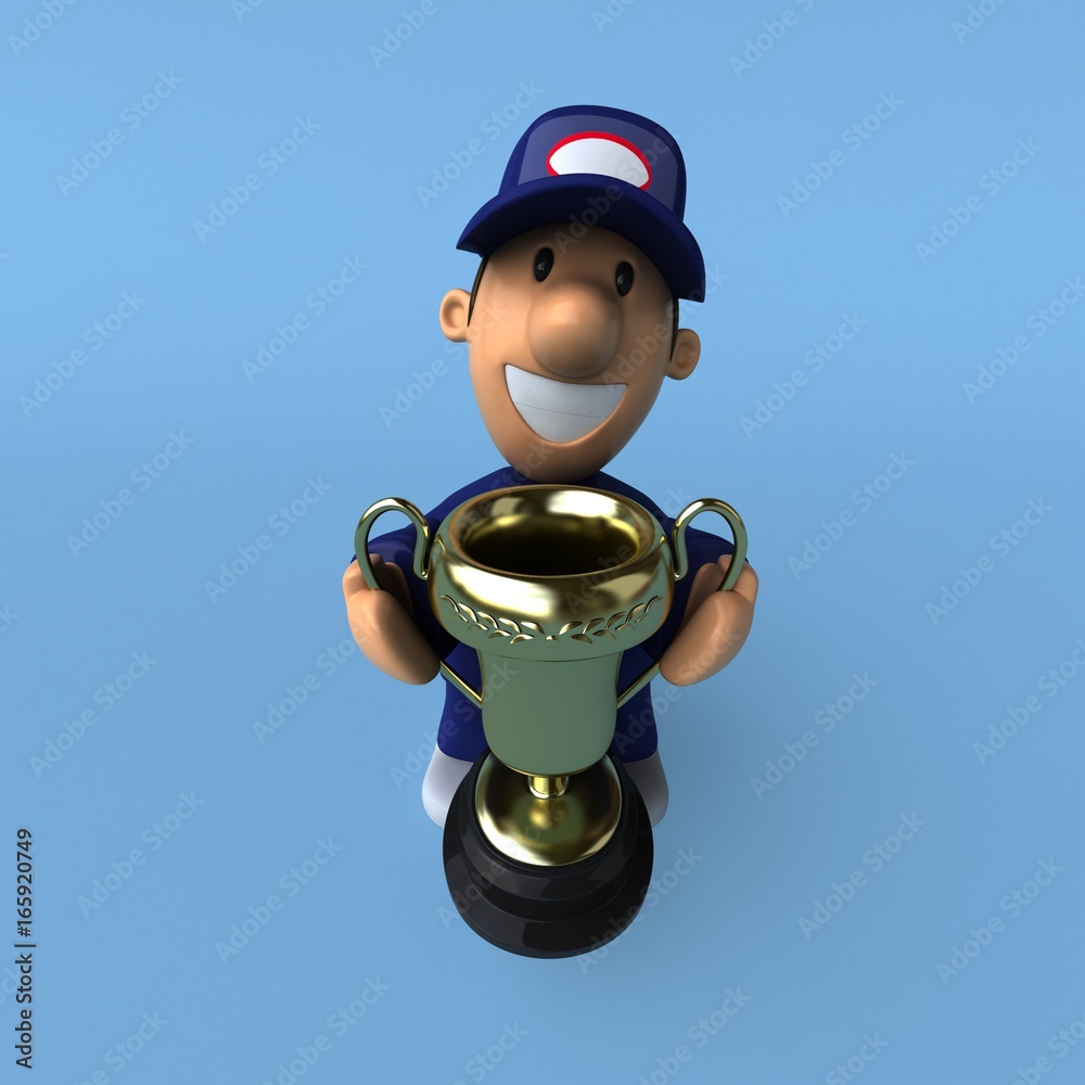Naklejka premium Mechanic - 3D Illustration