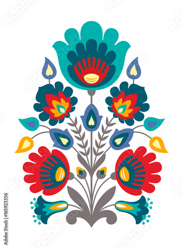 Polish folk inspired flowers 