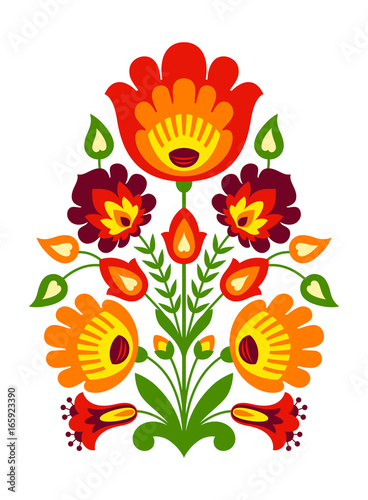 Polish folk inspired flowers