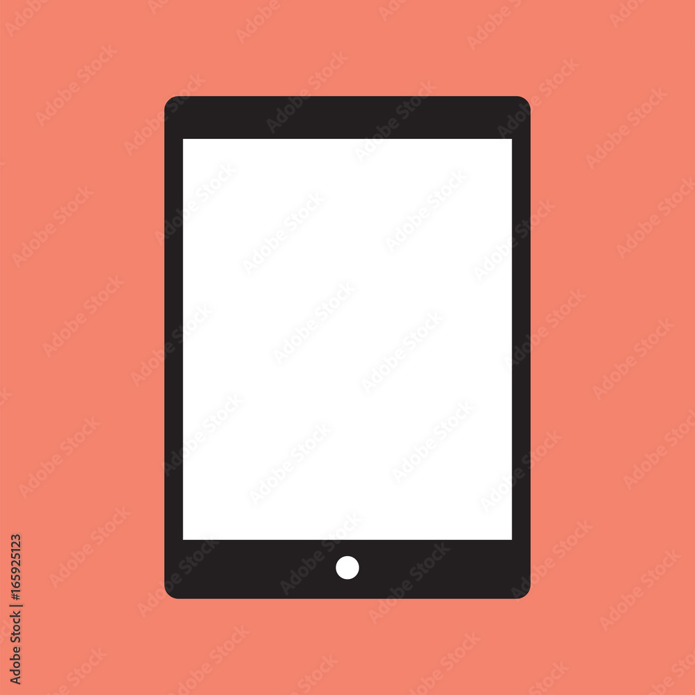 Tablet, flat design style Tablet, flat design style