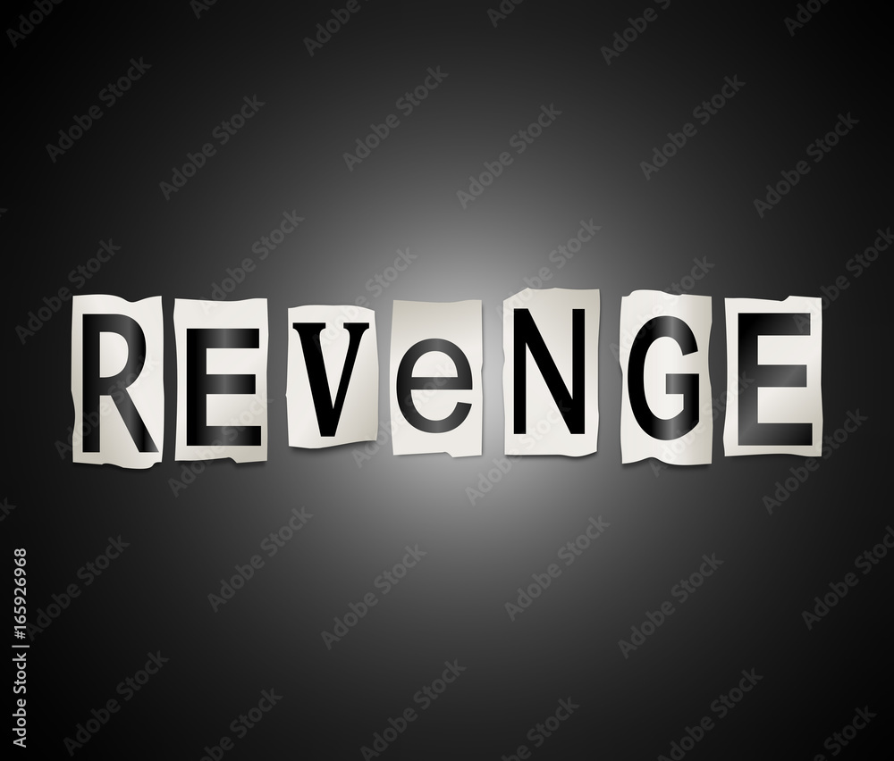 Revenge word concept. Revenge word concept.