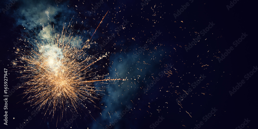 Fireworks with Copy Space