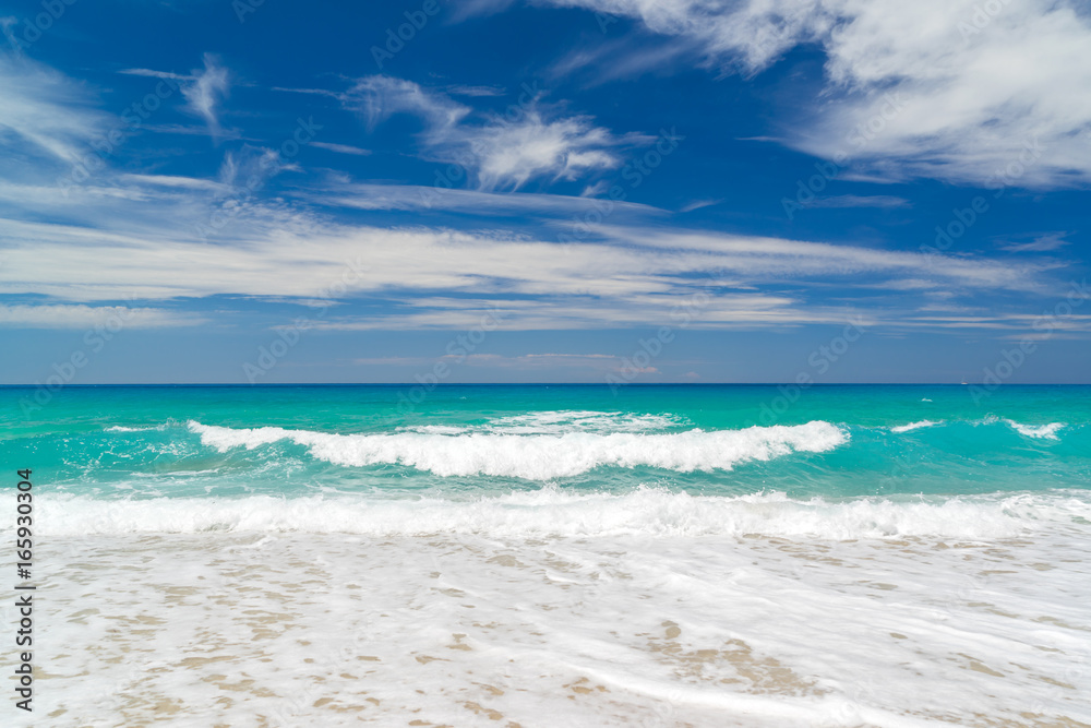 Fototapeta premium Pefkoulia beach in Lefkada