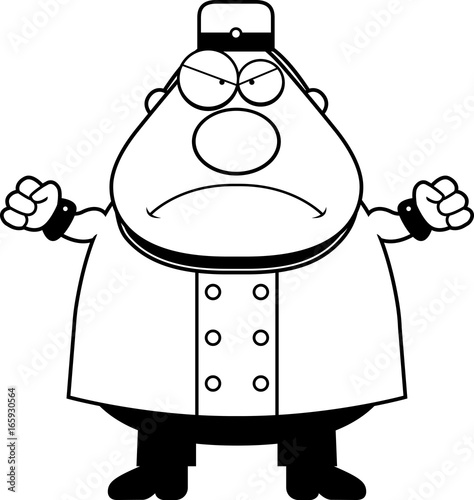 Angry Cartoon Bellhop