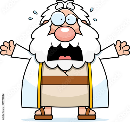 Scared Cartoon Moses