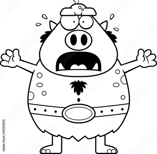 Scared Cartoon Troll