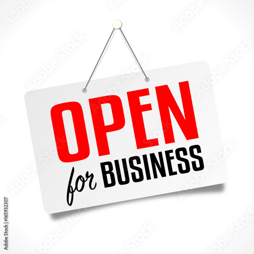 Open for business