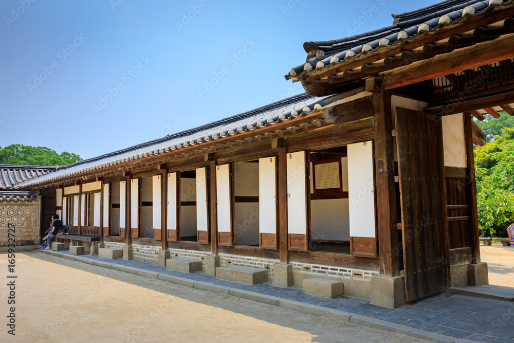 Changdeok Palace or Changdeokgung on Jun 17, 2017 in Seoul, South Korea - traditional architecture of Joseon Dynasty