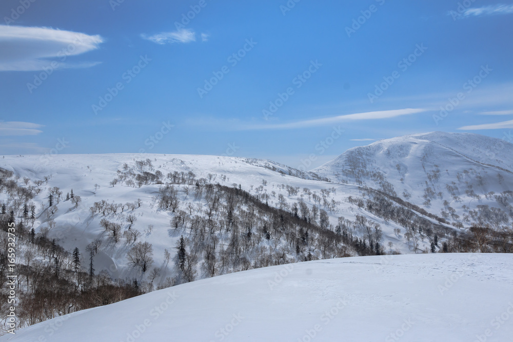 Mountain snow hokkaido