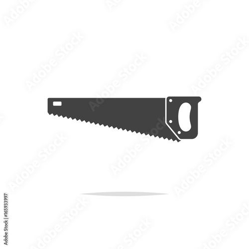 Hand saw icon vector