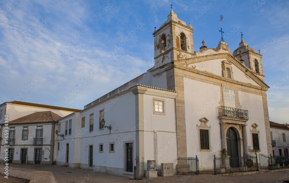 City of Lagos, view at Church of Santa Maria, Algarve, Portugal