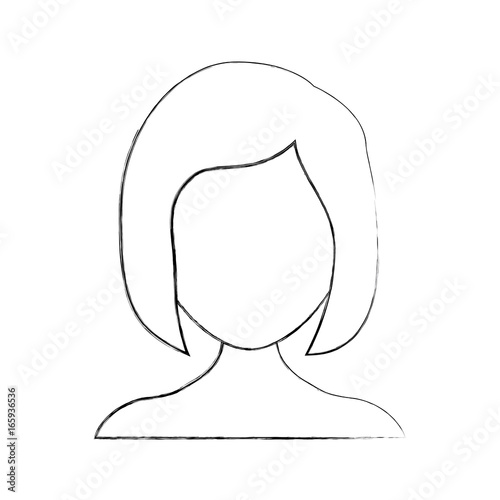 Sleeping woman avatar icon