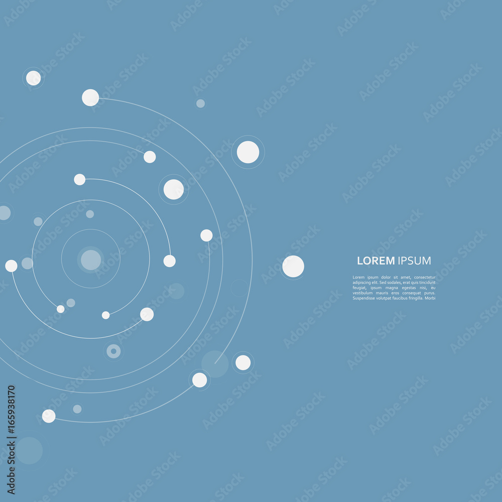 Connect circle background. Vector page template Connect circle background. Vector page template