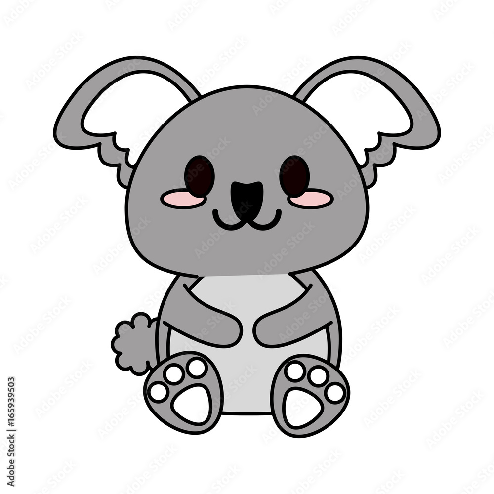 Naklejka premium cute animal cartoon icon image