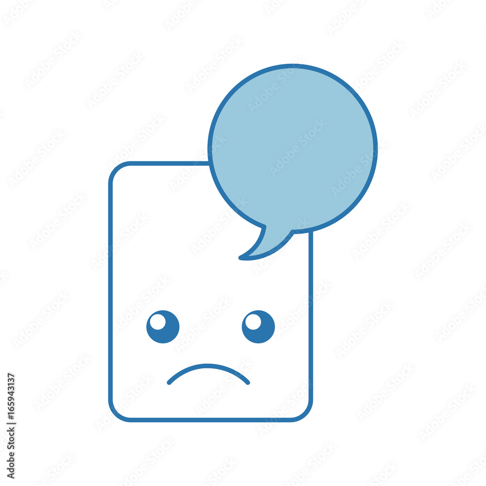 paper document with speech bubble kawaii character paper document with speech bubble kawaii character
