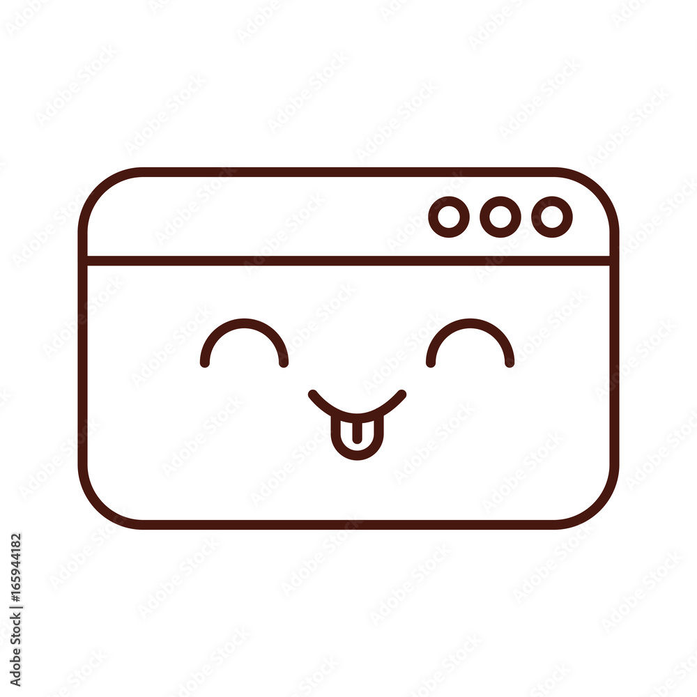 template webpage kawaii character template webpage kawaii character