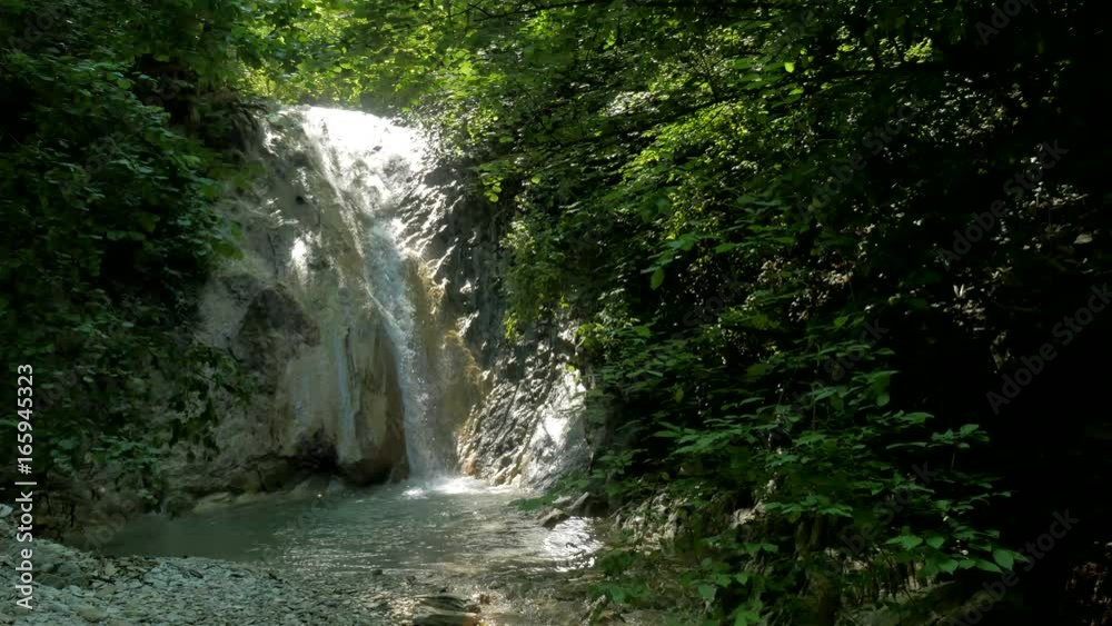 Dry Falls Waterfalls Forest Fall Foliage Mountains nature beautiful landscape the river lake water
