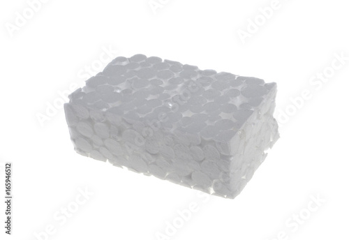 Styrofoam on white background