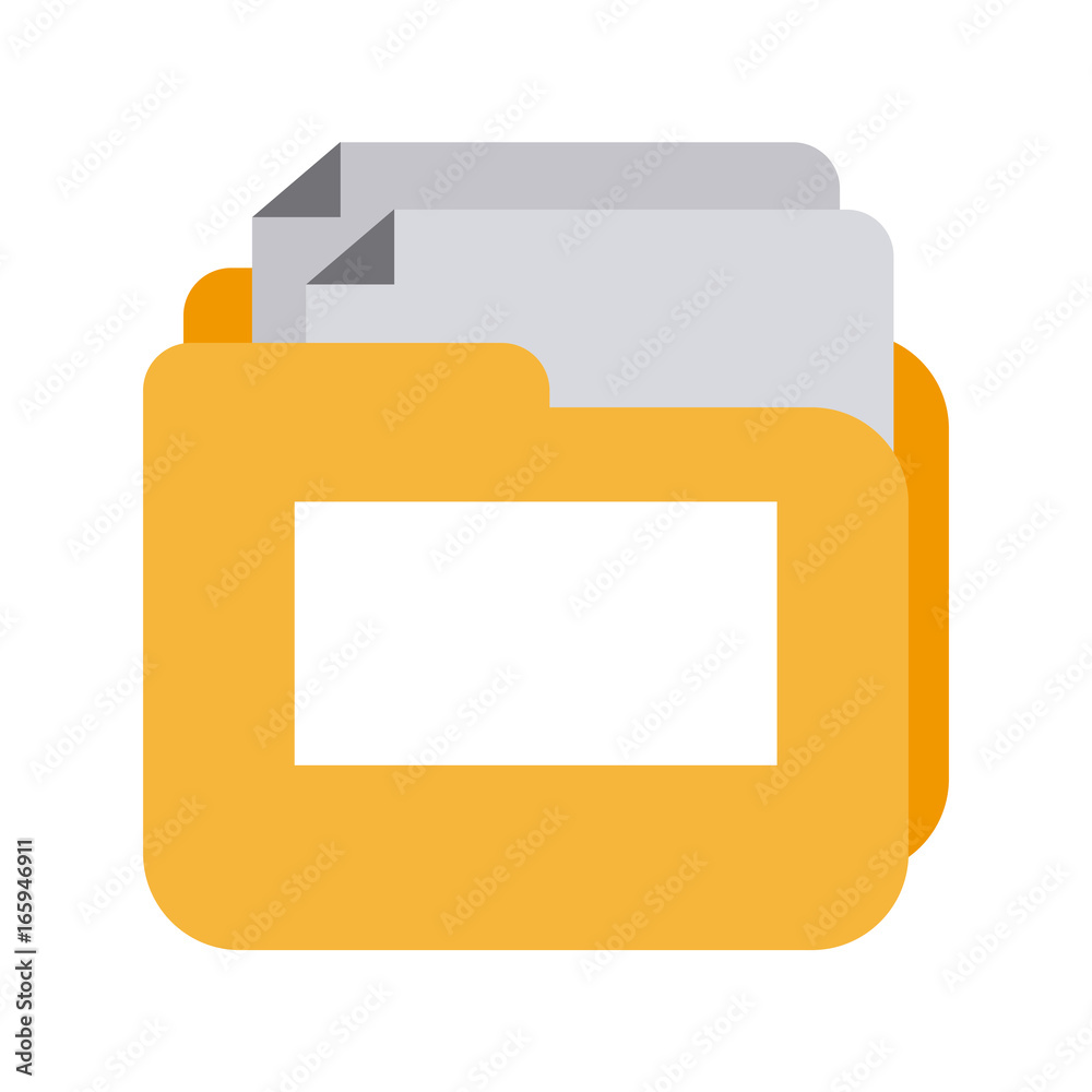 folder document isolated icon folder document isolated icon