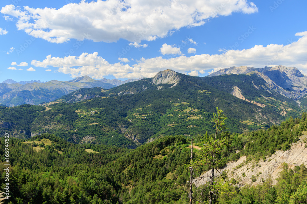 A view across the Alpes-de-Haute-Provence, France