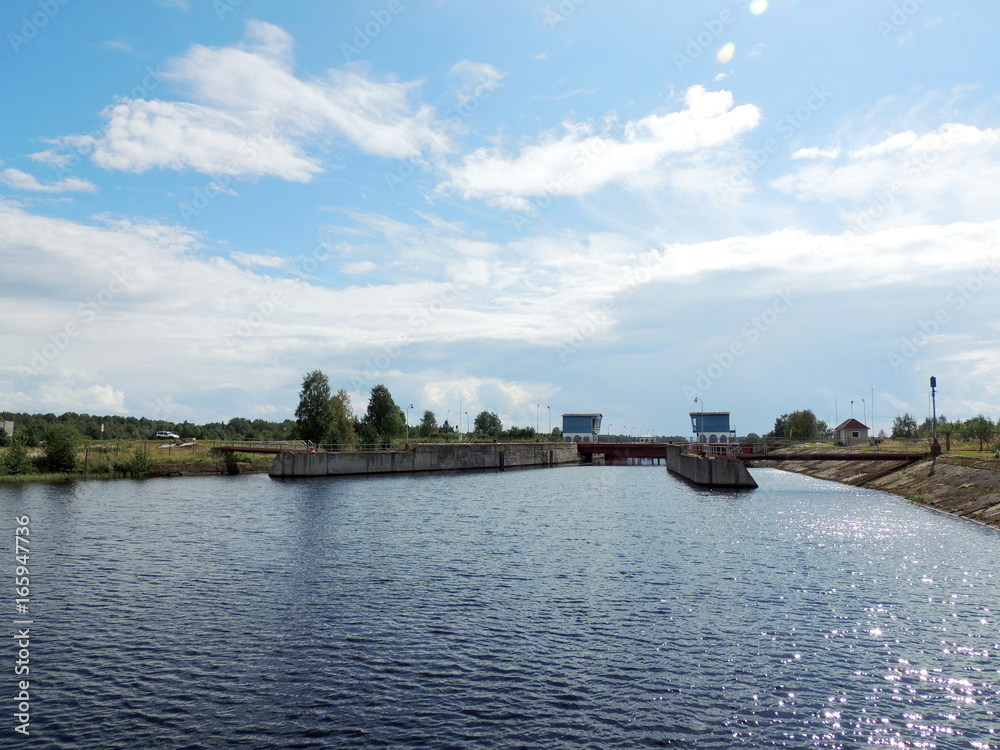 Fototapeta premium White Sea-Baltic Canal, Gateway number two. Povenets, Karelia