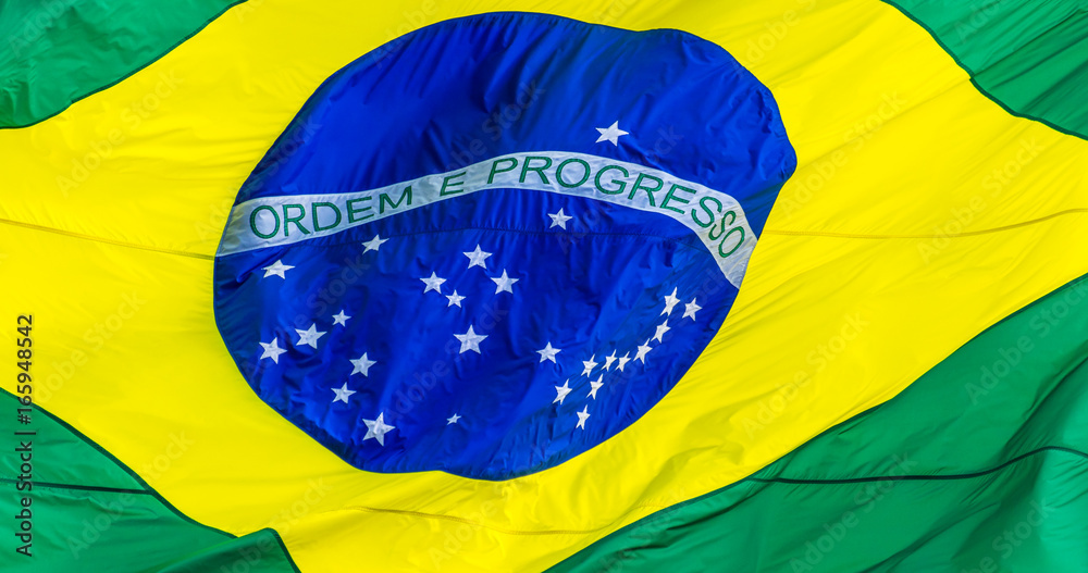 Bandeira do Brasil. - obrazy, fototapety, plakaty 