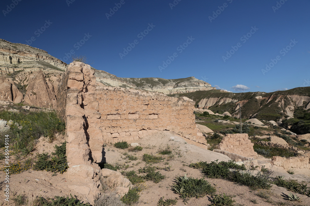 Ruins in Cavusin Village, Cappadocia