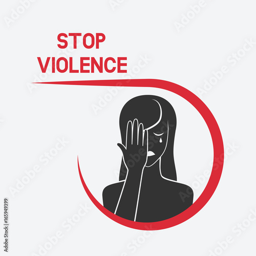 crying woman. stop violence concept