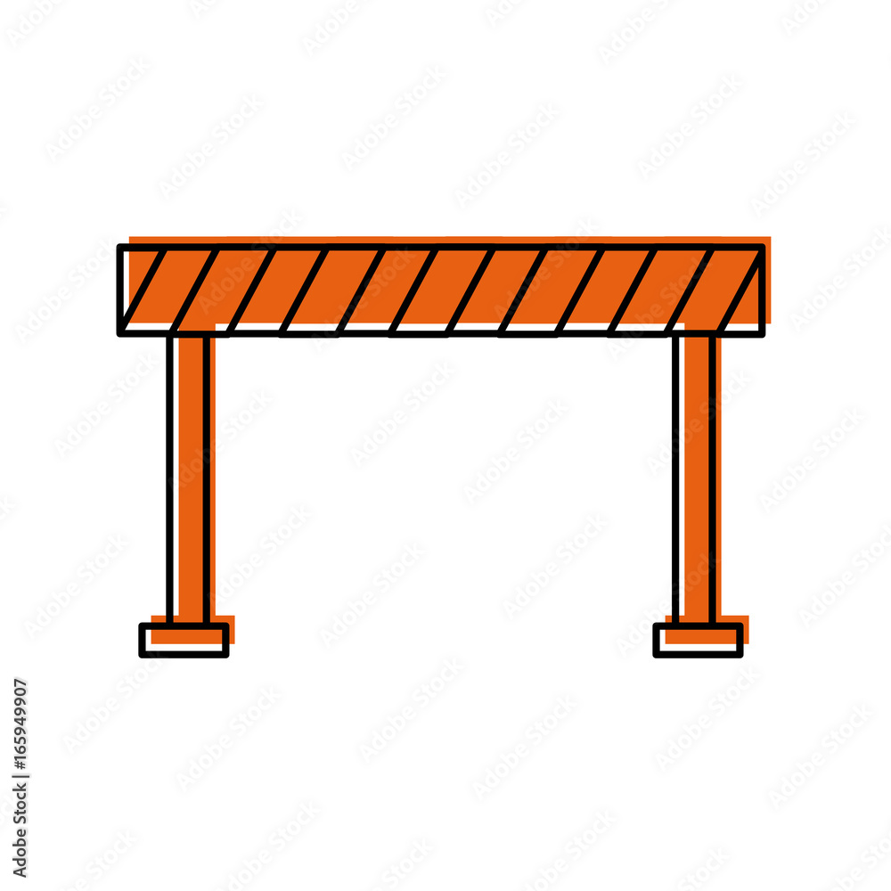 traffic fence isolated icon traffic fence isolated icon