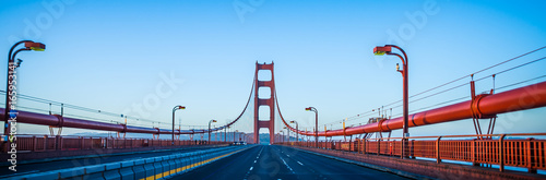 golden gate bridge early morning in san francisco california