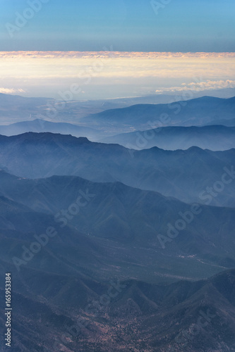 Chilean Andes Mountains Aerial View
