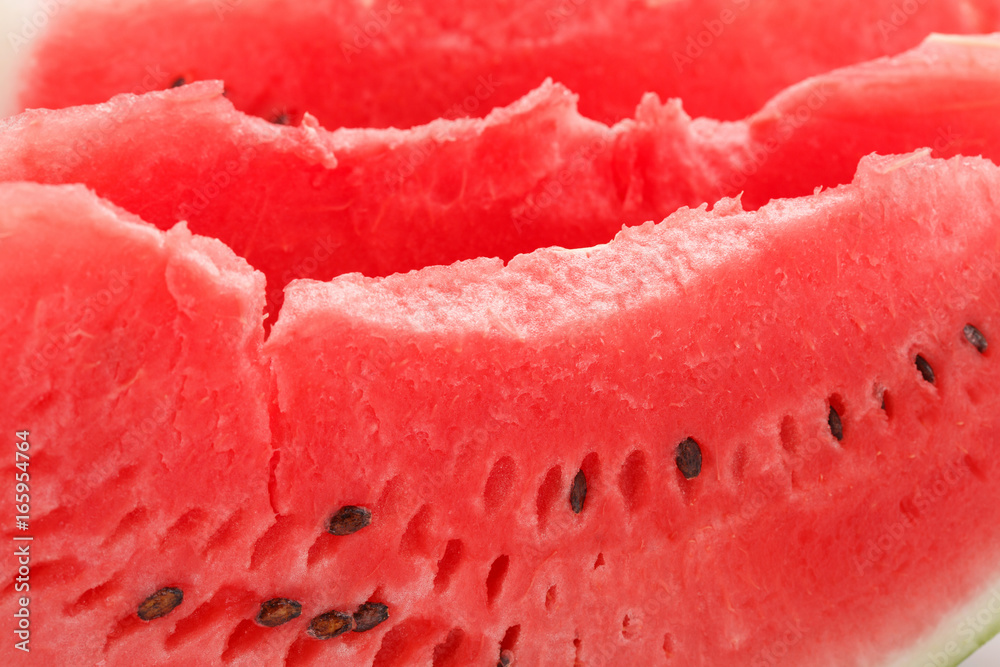 Slice of watermelon with seeds. Slice of watermelon with seeds.