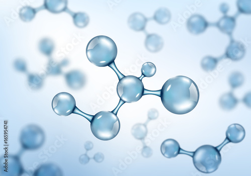 Abstract molecules design. Vector illustration